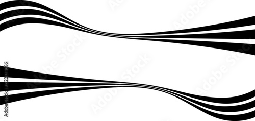 Abstract perspective line stripes with 3d dimensional effect