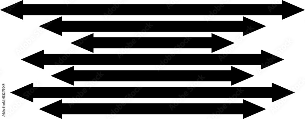 Fototapeta premium Abstract perspective line stripes arrow
