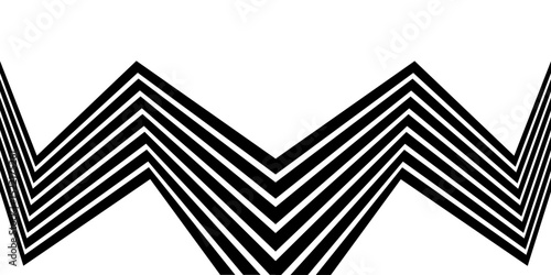 Abstract perspective line stripes with 3d dimensional effect