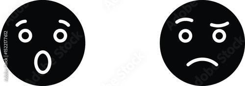 Emotion Vector Illustration A Set of Facial Expressions