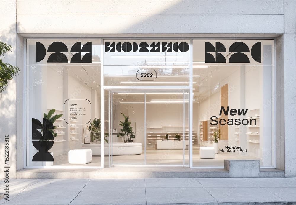 Fashion Storefront Mockup Stock Template | Adobe Stock