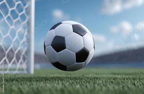 The football went into the goal successfully