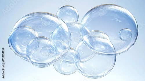 Wallpaper Mural Floating Bubbles Abstract Image Torontodigital.ca