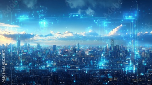 Wallpaper Mural night city lights Torontodigital.ca