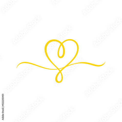 Unique heart logo Modern and minimalist vector and abstract logo