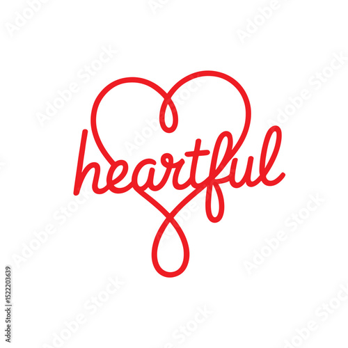 Unique heart logo Modern and minimalist vector and abstract logo