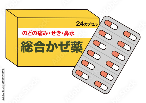 風邪薬の箱とシート