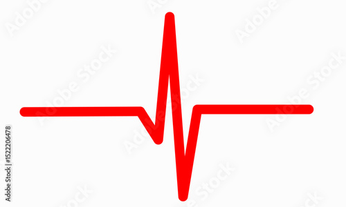 Lifeline icon vector. Heart beats line icon. Cardiogram line icon, sign. Heart pulse silhouette, icon, symbol. Vector illustration.