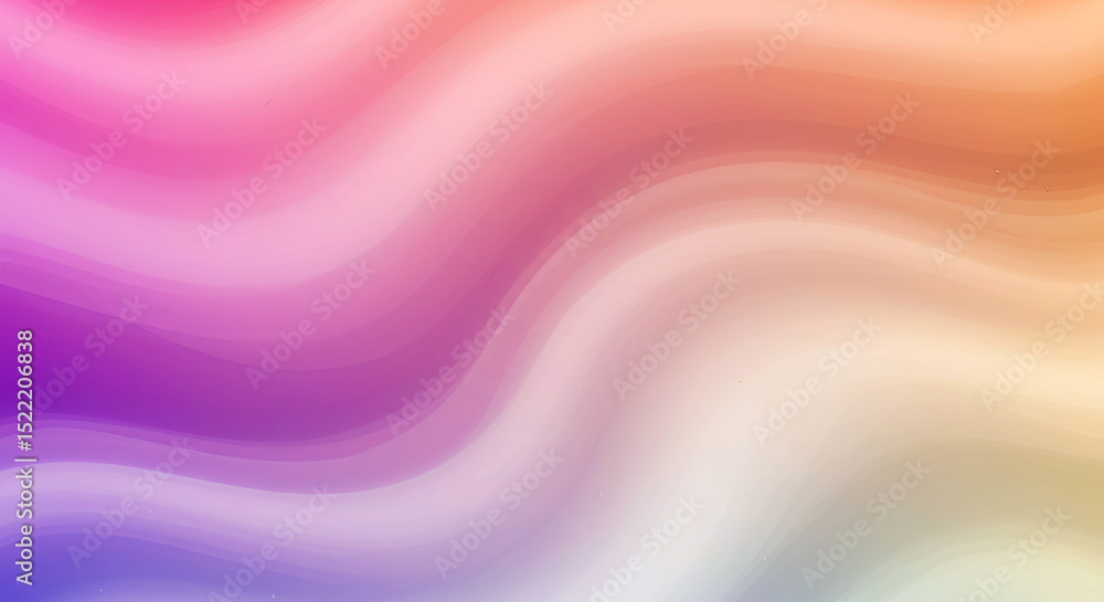 Fototapeta premium Abstract Pastel Wave Background Soft Gradient Colors Fluid Design Swirls Smooth Texture Modern Wallpaper Digital Art Graphic Design Element Web Banner