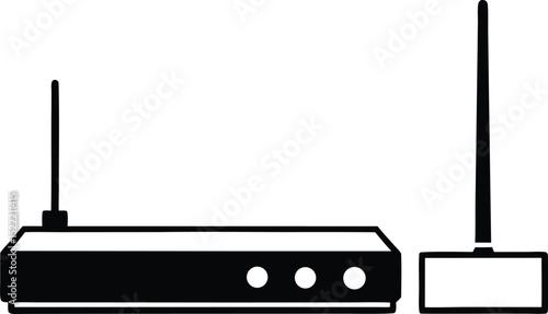 wireless router vector illustration