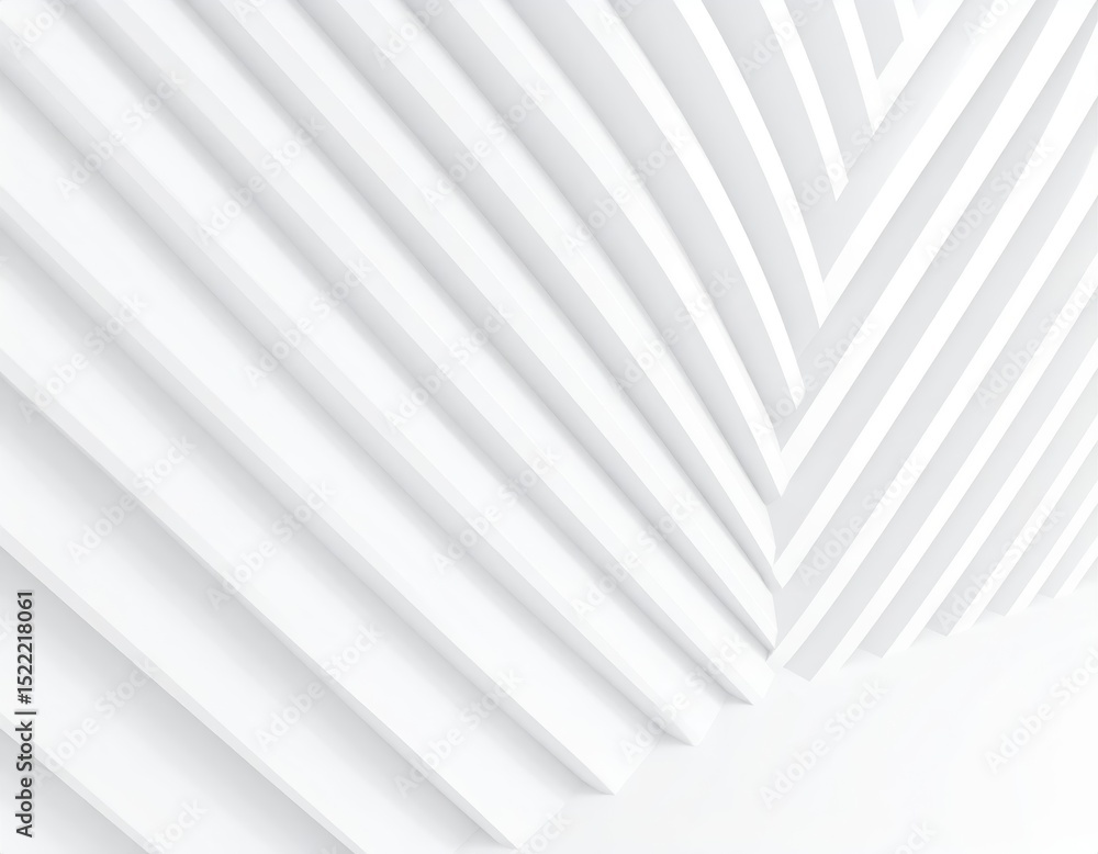 Obraz premium 3d illustration of abstract minimal architecture background, monochromatic geometric architectural