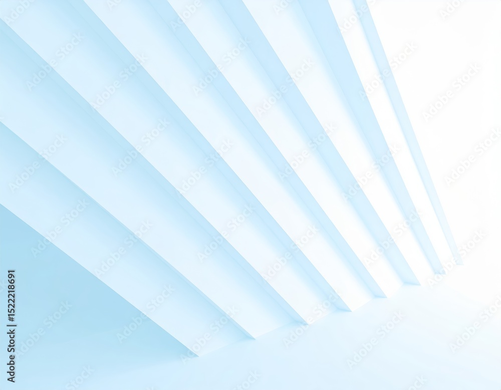 Obraz premium 3d illustration of abstract minimal architecture background, monochromatic geometric architectural