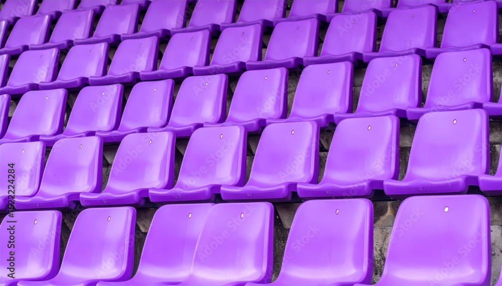 Arrangement of bright stadium seats, closeup abstract photo Arrangement of bright stadium seats, closeup abstract photo