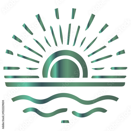 Artistic study of a sun with an inner glow and radiant energy design