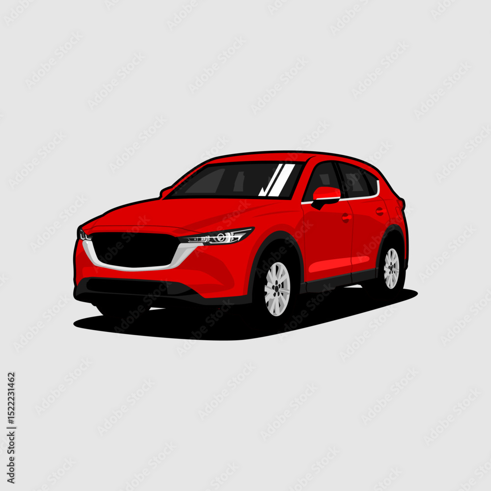 Naklejka premium suv car vehicle illustration