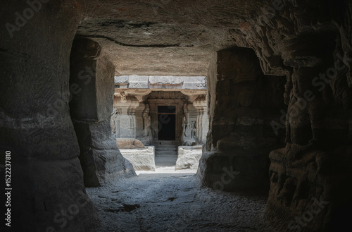 Ellora Caves: Unique Temple Complex. Maharashtra. India.
