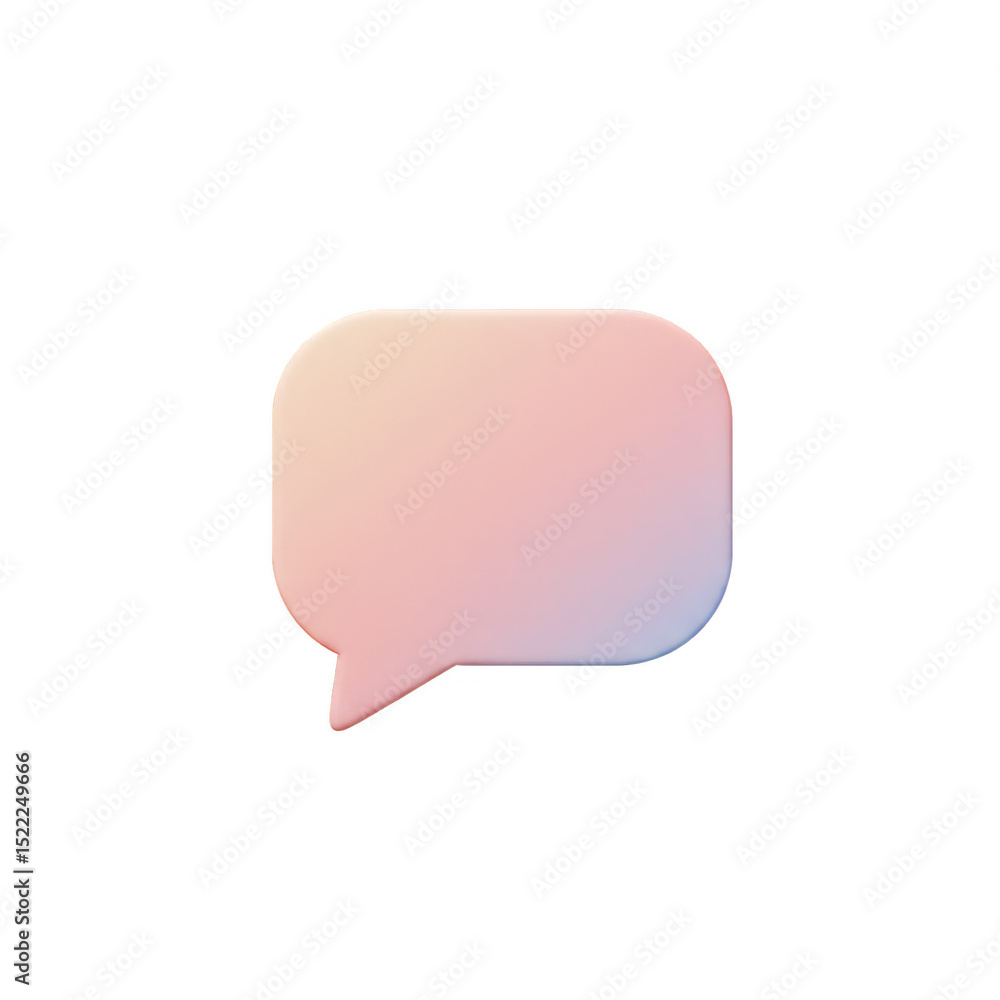 Isolated 3d Rendering Speech Bubble Communication Icon Message Symbol Isolated 3d Rendering Speech Bubble Communication Icon Message Symbol