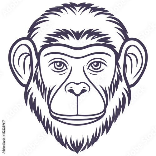 macaque, animal, vector, transparent background, mammal, symbol, wildlife, cute, zoo, nature, isolated, jungle, asia, icon