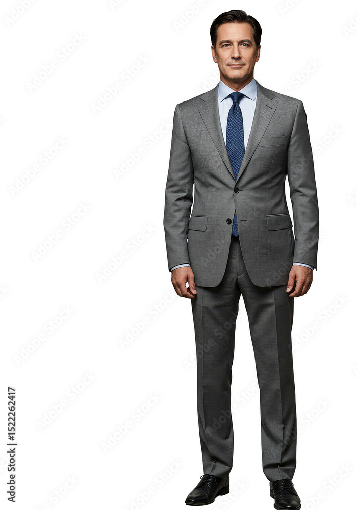 Isolated Full Body Portrait of Man in Suit and Tie Transparent Background Isolated Full Body Portrait of Man in Suit and Tie Transparent Background