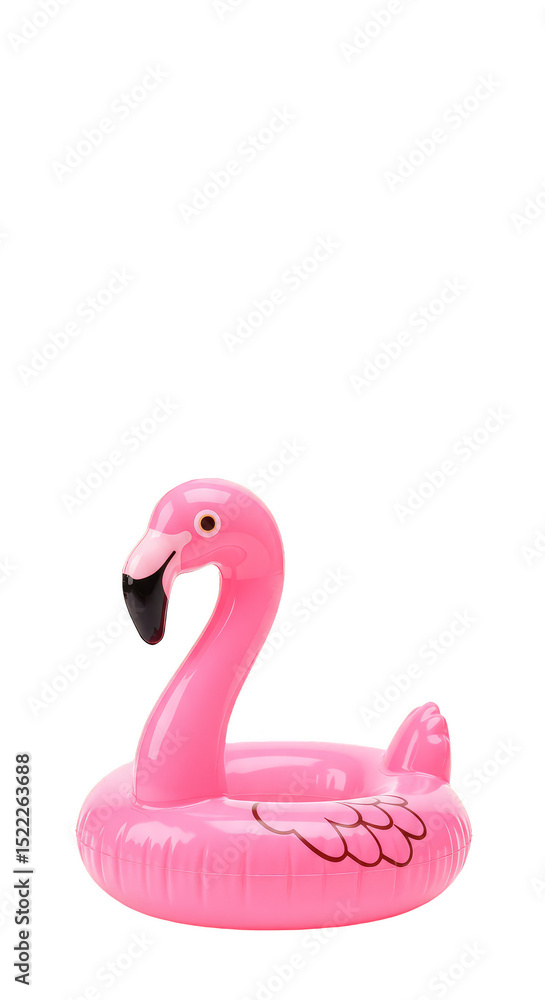 Isolated Illustration of Pink Inflatable Flamingo Float for Pool Party Isolated Illustration of Pink Inflatable Flamingo Float for Pool Party