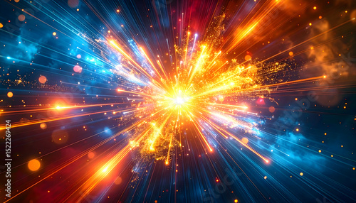 カラフルな爆発