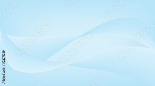 Blue abstract curve and wave striped soft background