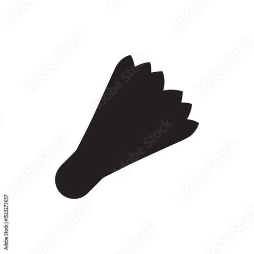 Shuttlecock icon isolated.  vector icon on white background