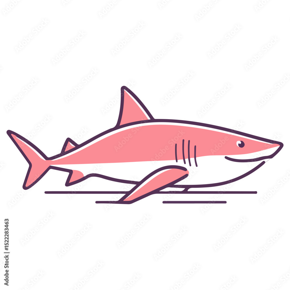 Obraz premium shark, underwater animal, vector, transparent background, icon, fish, sea, animal, isolated, ocean, underwater, predator, danger, wildlife, marine, dangerous, fin, nature, symbol