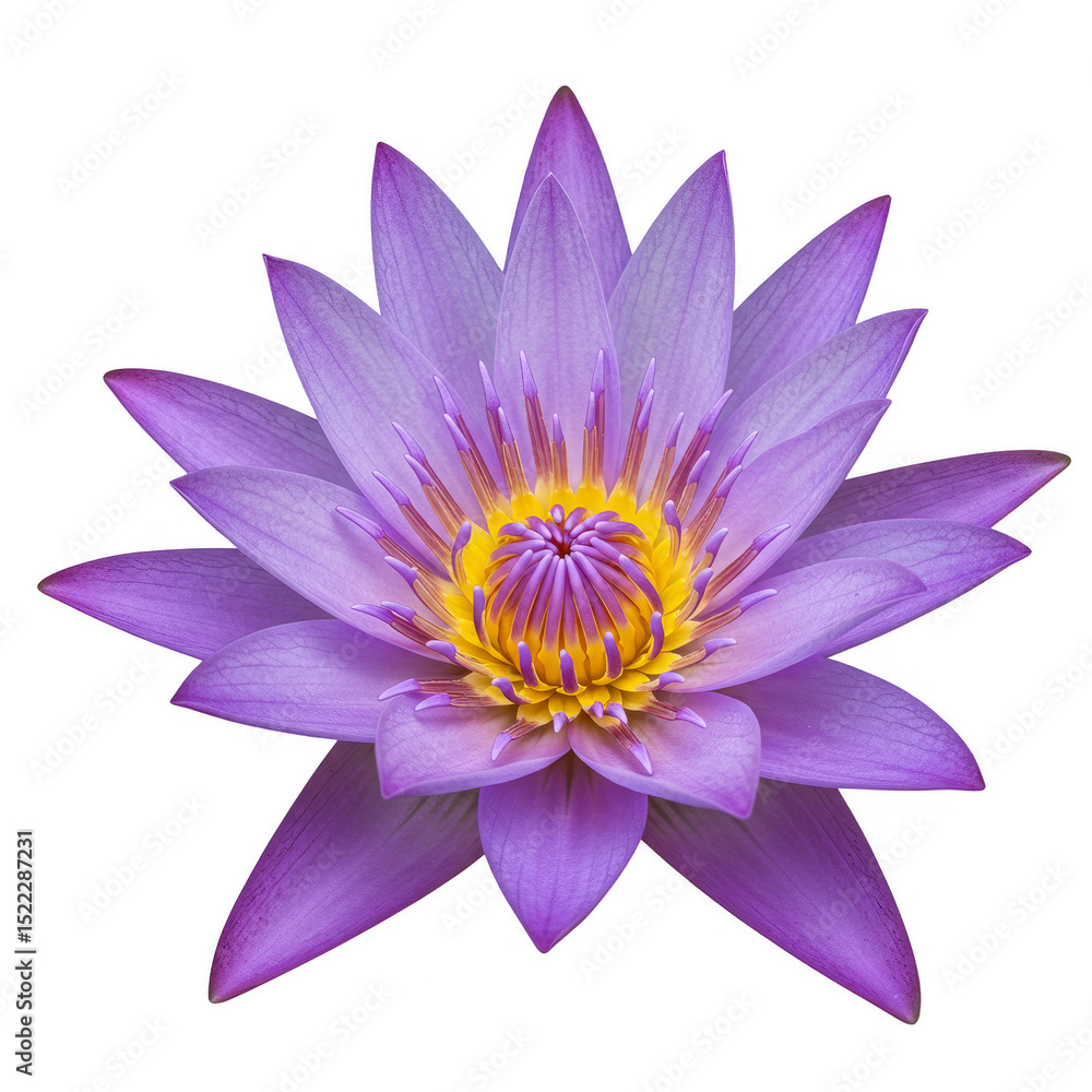 Isolated Transparent Purple Lotus Flower Blossom in Detailed Macro Still Isolated Transparent Purple Lotus Flower Blossom in Detailed Macro Still