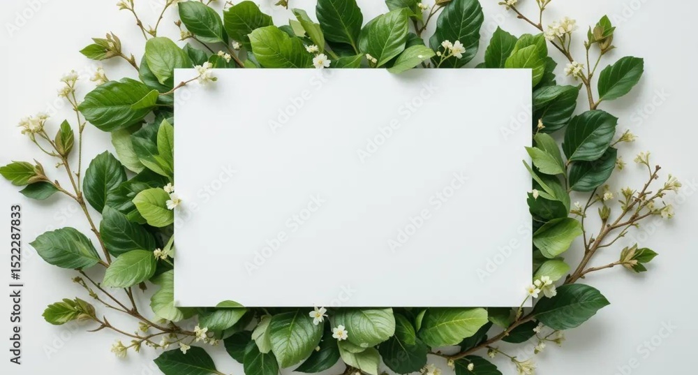 Natural Frame with Blank Paper Template Natural Frame with Blank Paper Template