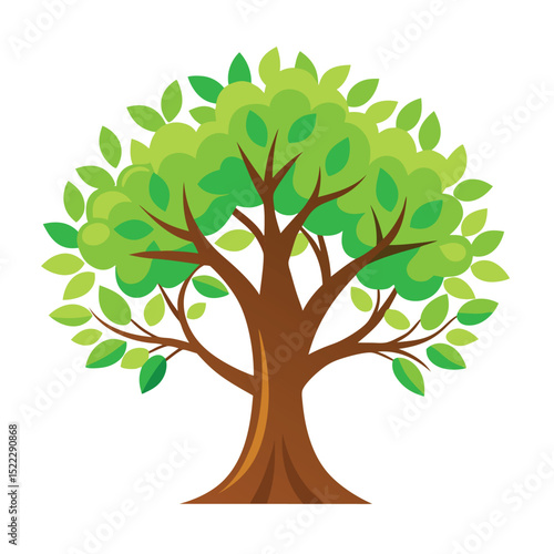 Aesthetic Hand Sketched Tree Vector Illustration