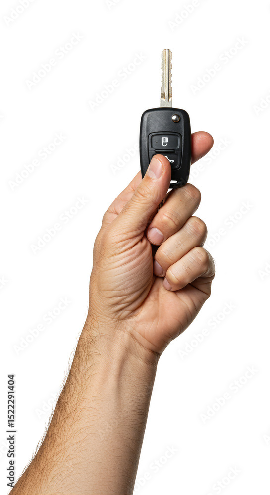 PNG Isolated Image of Hand Holding Vehicle Key Remote Control Ignition PNG Isolated Image of Hand Holding Vehicle Key Remote Control Ignition
