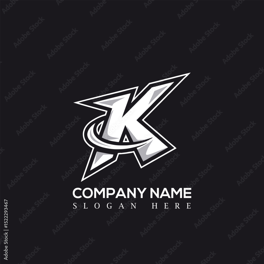 Obraz premium Letter K logo design