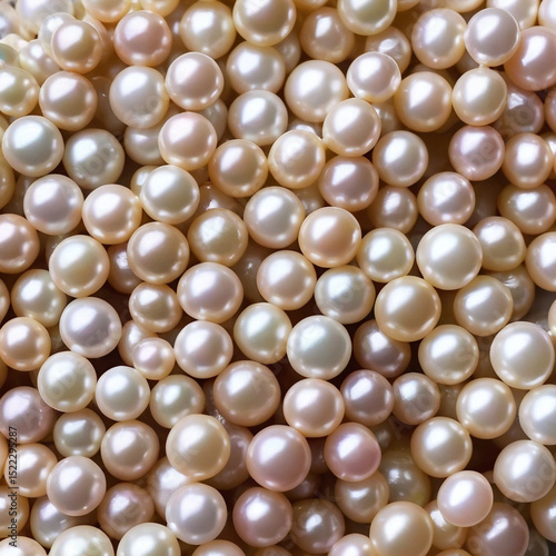 たくさんの丸型淡水パール