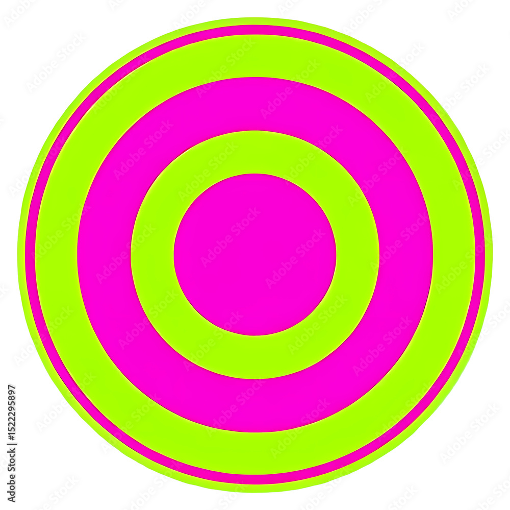 PNG Vibrant Circular Collage with Pink and Green Rings PNG Vibrant Circular Collage with Pink and Green Rings