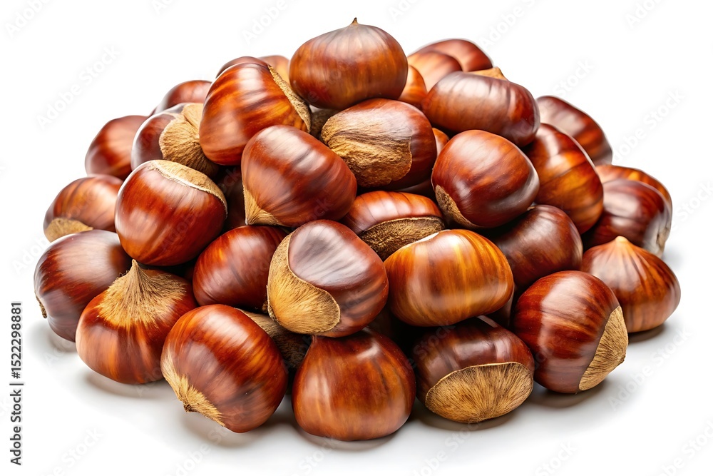 Pile of nuts, mostly walnuts, with some hazelnuts and pecans mixed in Pile of nuts, mostly walnuts, with some hazelnuts and pecans mixed in