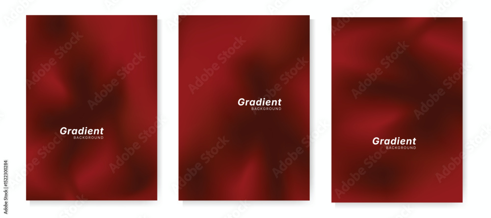 Obraz premium Soft blurred red color gradient background for cover, poster, wallpaper, web design. Red backdrop, smooth texture