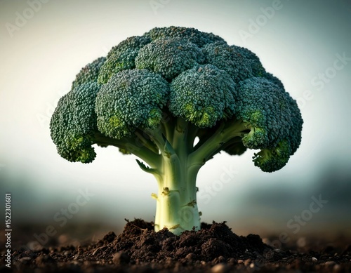 Wallpaper Mural Broccoli as a Tree – Conceptual Food Art in Macro Style Torontodigital.ca