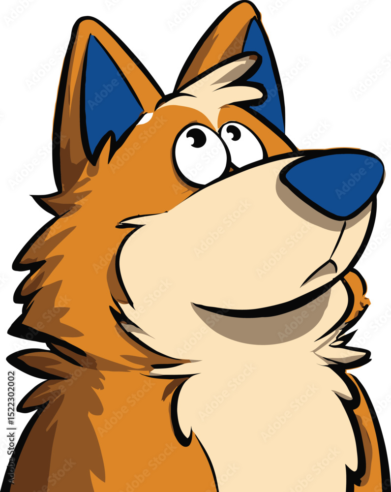 Fototapeta premium Dog Adobe Illustrator Artwork