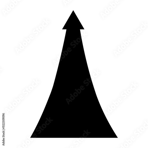 Arrow up vector icon. scroll illustration sign. Direction symbol or logo. Arrow web icon.