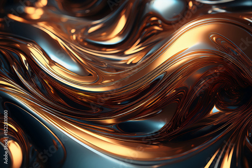 Molten Gold Splash: Luxury Abstract 3D Background