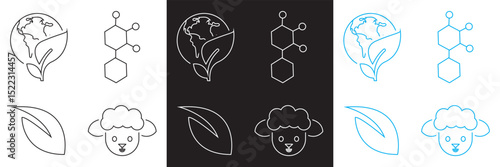 Material composition label  icon . Vector pictograms of body organs icon. Vector for websites, mobile interfaces, presentations, banner, visual branding etc. Vector illustration.  EPS 10