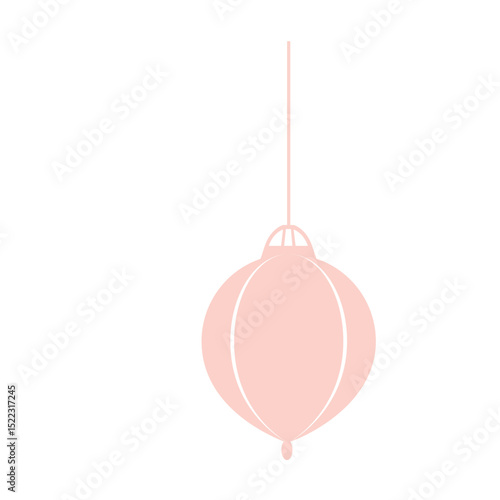 A simple pink lantern, perfect for Ramadan and festive celebrations. Minimalist design with glowing light, ideal for spiritual and cultural-themed projects.