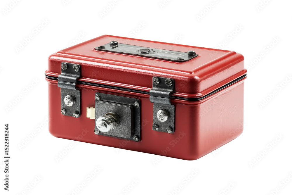 Obraz premium Locking red box for secure storage