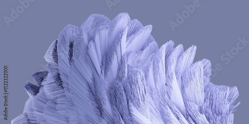 Fototapeta Naklejka Na Ścianę i Meble -  Abstract 3d detailed shape made of little sticks. 