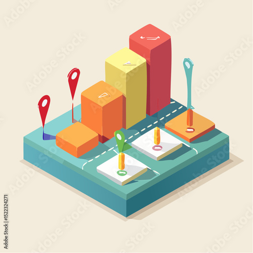 ector flat design of a timeline infographic with milestone icons, pastel tones, grid-based composition
