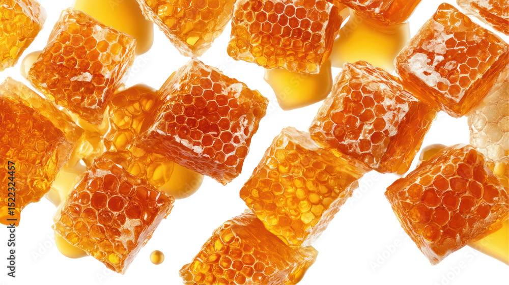 custom made wallpaper toronto digitalHoneycomb Chunks Illustration on Transparent Background