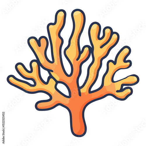 coral, underwater animals, vector, transparent background, icon, colorful, pattern, nature, animal, plant, organism