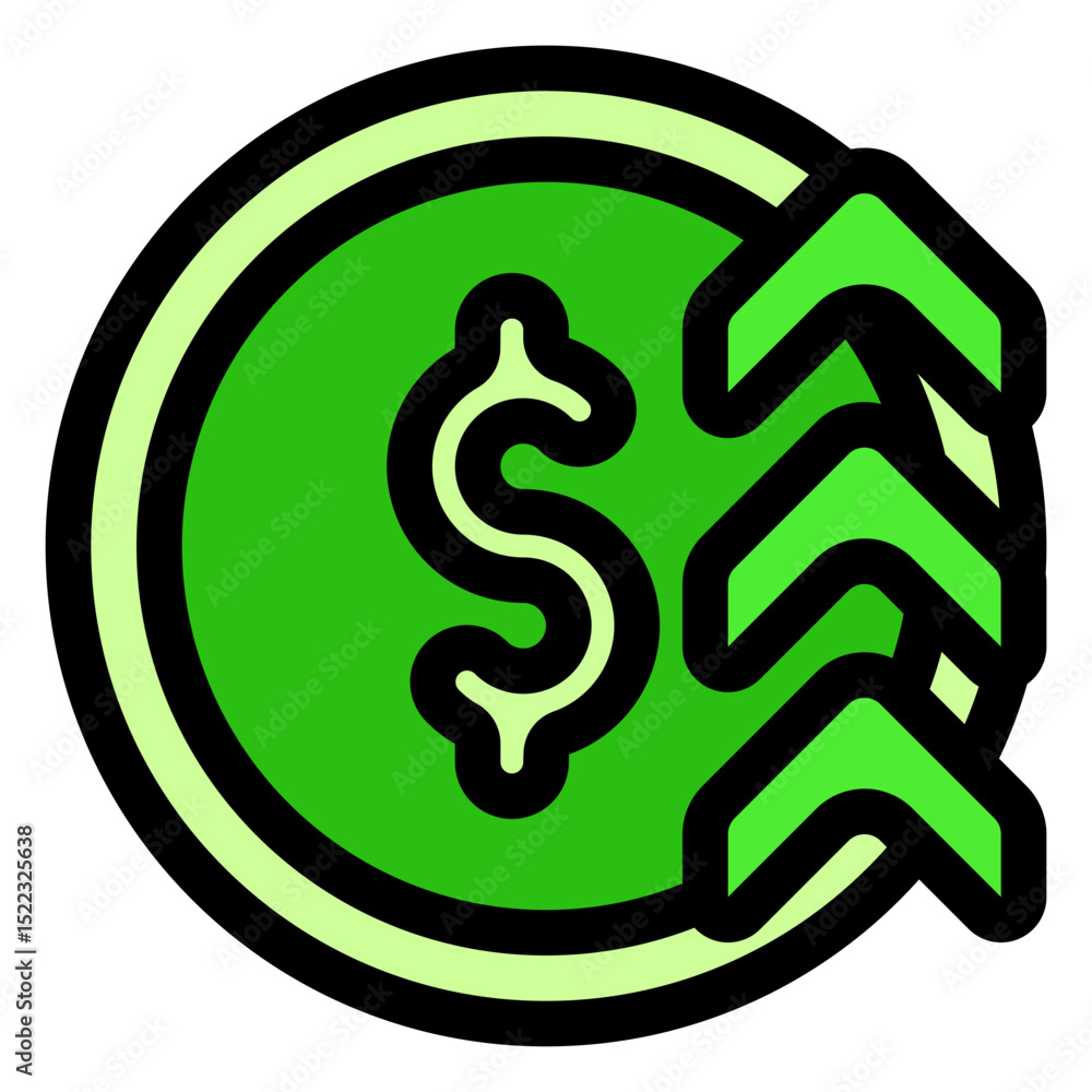 Fototapeta premium profit icon