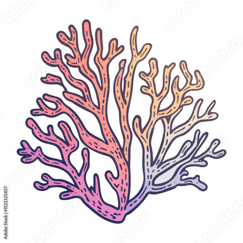 coral, underwater animals, vector, transparent background, icon, colorful, pattern, nature, animal, plant, organism